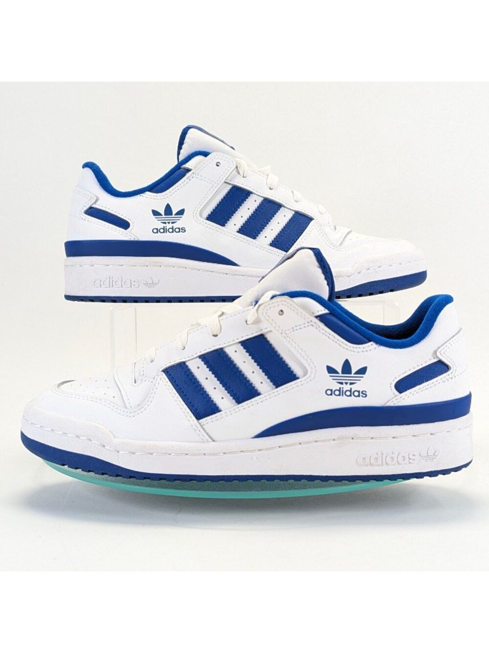 Adidas Forum Low Mens Size 8 Blue White Athletic Shoes HQ6828